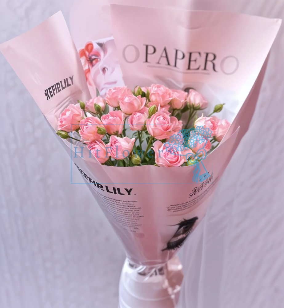 Розовая акварель Букет роз Розовая акварель